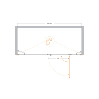 Душевая дверь CEZARES VERONA-W-B-13-80+60/30-C-Cr - Gidratop.ru изображение