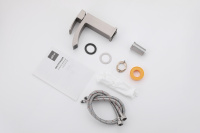 Смеситель ABBER Wasserfall AF8610SP для раковины, сатин - Gidratop.ru изображение