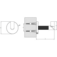 Gessi Anello крючок настенный., цвет: Black Metal Brushed PVD - Gidratop.ru изображение
