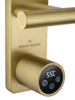 Полотенцесушитель электрический WONZON & WOGHAND NÜRNBERG, Брашированное золото (WW-AL345-BG) - Gidratop.ru изображение