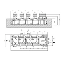 Gessi Hi-Fi встраиваемая части для термостатического смесителя, до 3 источников одновременно, 3/4 соединение., цвет: хром - Gidratop.ru изображение