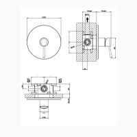 Gessi Goccia встраиваемый однорычажный смеситель(внешние части), цвет: хром - Gidratop.ru изображение