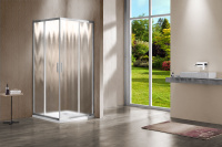 Душевой уголок Garda VSS-1G800CH, 800*800, хром, стекло шиншилла - Gidratop.ru изображение