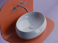 Умывальник чаша накладная овальная Element 560x390x150мм - Gidratop.ru изображение