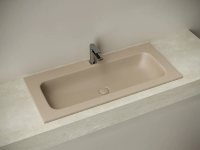 Раковина накладная Grace прямоугольная, с отверстием под смеситель,  1010*457*137 мм,вет капучино матовый, арт. CN7013MC - Gidratop.ru изображение