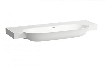 Раковина Laufen New Classic 8.1385.8.000.109.1 120 х 48 х 16.5 см, SaphirKeramik, без отверстия, с переливом, белый глянцевый