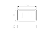 Мыльница с держателем WONZON & WOGHAND LOTTE, Хром (WW-8324) - Gidratop.ru изображение