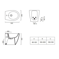 Catalano Italy Биде напольное 52*37, с 1 отв. под смеситель, цвет белый глянцевый - Gidratop.ru изображение