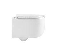 Унитаз подвесной Evo VT1-64ST Tornado, цвет белый, ультратонкое сиденье soft-close - Gidratop.ru изображение