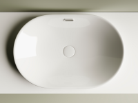Умывальник овальный встраиваемый сверху в столешницу Element 600x400x195мм - Gidratop.ru изображение
