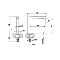 Gessi Ingranaggio отдельно стоящий излив, средний, цвет: хром - Gidratop.ru изображение