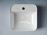 Умывальник чаша накладная квадратная Element 390x390x140мм - Gidratop.ru изображение