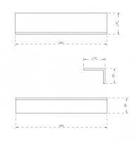 Полочка для ванной комнаты ABBER Stein AS1654 белая матовая - Gidratop.ru изображение