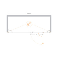 Душевая дверь CEZARES VERONA-W-B-13-100+60/30-C-Cr - Gidratop.ru изображение