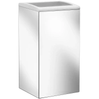 Корзина для мусора Keuco Collection Moll 12788010000, хром, белый - Gidratop.ru изображение