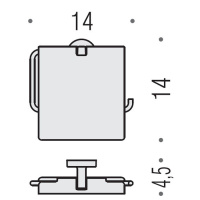 Colombo Nordic, Бумагодержатель с крышкой, Цвет: хром - Gidratop.ru изображение