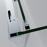 Душевой уголок Soft 2 VSR-3SO28013CL, 1300*800, хром, стекло прозрачное - Gidratop.ru изображение