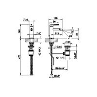 Gessi Ingranaggio смеситель для биде на 1 отв.  с донным клапаном, цвет: хром - Gidratop.ru изображение