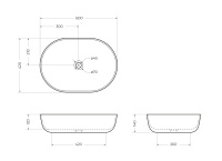 BELLAGIO Керамическая раковина 50179 Bianco, 60x42 - Gidratop.ru изображение