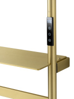 Полотенцесушитель электрический WONZON & WOGHAND DÜSSELDORF, Брашированное золото (WW-A203-BG) - Gidratop.ru изображение