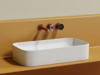 Умывальник чаша накладная прямоугольная Element 705x380x150мм - Gidratop.ru изображение