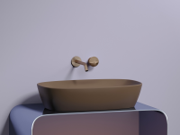 Умывальник чаша накладная овальная (цвет Темно-x - Gidratop.ru изображение