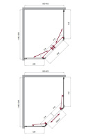 Душевой уголок BelBagno UNO-195-PH-2-120/90-C-Cr - Gidratop.ru изображение
