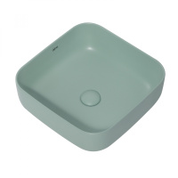 Раковина накладная ABBER Rechteck AC2211MCG светло-зеленая матовая - Gidratop.ru изображение