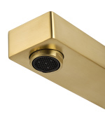 Смеситель для раковины встраиваемый WONZON & WOGHAND CUBE, Брашированное золото (WW-88869016-BG) - Gidratop.ru изображение