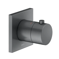 Смеситель Keuco Ixmo 59553130002 для душа, с термостатом, цвет хром черный шлифованный - Gidratop.ru изображение