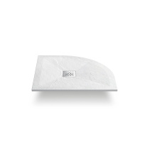 Поддон для душа из искусственного камня  VST-4SQ8080W, 800*800*25, белый матовый - Gidratop.ru изображение