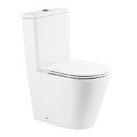 Унитаз-компакт безободковый BelBagno FLAY-R BB2149CPR/BB870SC - Gidratop.ru изображение