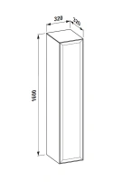 Пенал Laufen The New Classic L/R 4.0606.1.085.631.1/4.0606.2.085.631.1, цвет - белый, 32 х 32 х 160 см - Gidratop.ru изображение