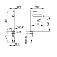 Смеситель Keuco Ixmo Soft 59510012100 для раковины, цвет хром - Gidratop.ru изображение