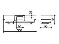 Корзинка для душа Keuco Edition 11 11159 010000 алюминий, со стеклоочистителем, серебристый - Gidratop.ru изображение