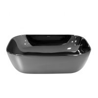 Раковина накладная ABBER Rechteck AC2200GS серебро - Gidratop.ru изображение