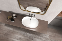 Раковина накладная ABBER Stein AS2633 белая матовая - Gidratop.ru изображение