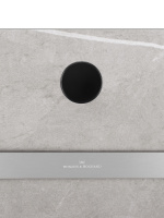 Полотенцесушитель электрический с каменной плитой Серый мрамор WONZON & WOGHAND STUTTGART, Брашированный никель (WW-A502-BR) - Gidratop.ru изображение