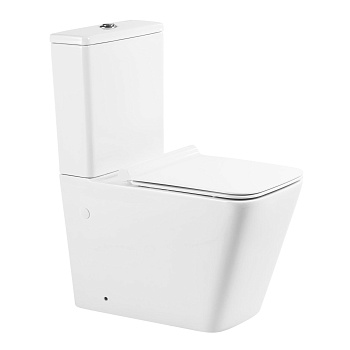 Унитаз-компакт безободковый BelBagno ARDENTE-R BB02093CPR/BB2112SC