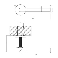 Gessi Ingranaggio держатель т/б, цвет Black Metal Brushed PVD - Gidratop.ru изображение