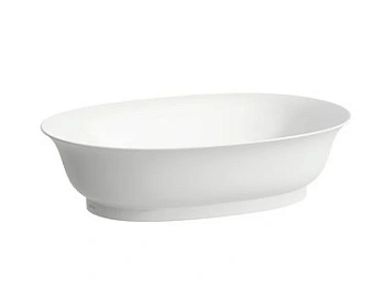 Раковина Laufen New Classic 8.1285.2.400.112.1 55 х 38 х 14.5 см, накладная, SaphirKeramik, без перелива, LCC, белый глянцевый