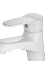 Смеситель для раковины WONZON & WOGHAND, Белый матовый (WW-A40212-MW) - Gidratop.ru изображение