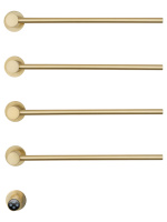 Полотенцесушитель электрический встраиваемый WONZON & WOGHAND MÜNCHEN, Брашированное золото (WW-A354-BG) - Gidratop.ru изображение