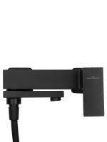 Смеситель для ванны с душем WONZON & WOGHAND CUBE, Черный матовый (WW-88639016-MB) - Gidratop.ru изображение