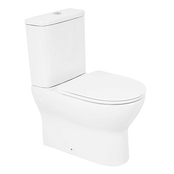 Унитаз-компакт безободковый BelBagno ENERGIA BB8134CPR/SC