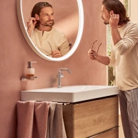 Смеситель для раковины Hansgrohe Tecturis S 73340000, с донным клапаном, цвет хром - Gidratop.ru изображение
