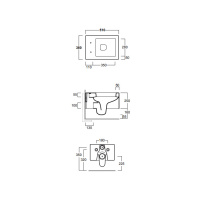 Унитаз подвесной 38х51см, цвет: белый - Gidratop.ru изображение