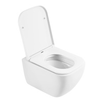 ALPINA Унитаз подвесной безободковый с сиденьем дюропласт soft close, BB10100CHR/SC - Gidratop.ru изображение