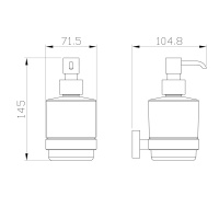 Дозатор мыла WONZON & WOGHAND GRAFFITY, Брашированное золото (WW-9333-BG) - Gidratop.ru изображение