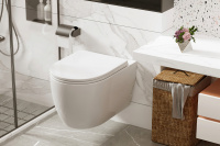 Унитаз ABBER Bequem AC1105P подвесной белый с импульсным смывом - Gidratop.ru изображение